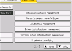 Schermafbeelding bedieningspaneel