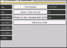 Schermafbeelding bedieningspaneel