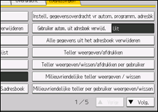 Schermafbeelding bedieningspaneel