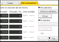Schermafbeelding bedieningspaneel