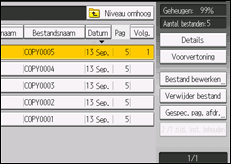 Schermafbeelding bedieningspaneel