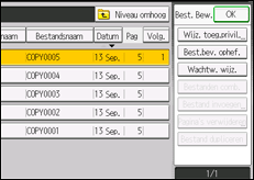 Schermafbeelding bedieningspaneel