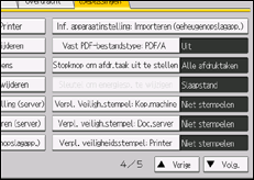 Schermafbeelding bedieningspaneel
