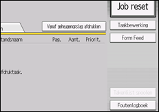 Schermafbeelding bedieningspaneel