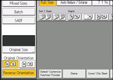 Operation panel screen illustration