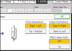 Operation panel screen illustration