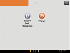 Operation panel screen illustration