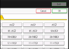 Operation panel screen illustration