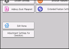 Operation panel screen illustration