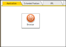 Operation panel screen illustration