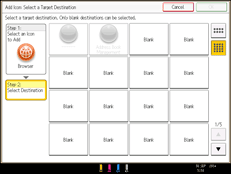 Operation panel screen illustration