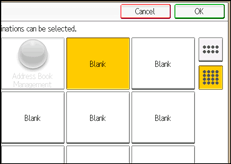 Operation panel screen illustration