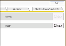 Operation panel screen illustration