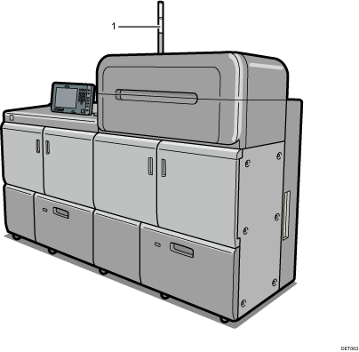 Main unit illustration numbered callout illustration