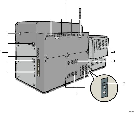 Main unit illustration numbered callout illustration