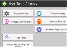 Operation panel screen illustration