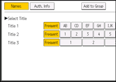 Operation panel screen illustration