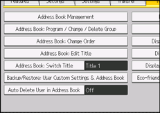 Operation panel screen illustration