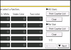 Operation panel screen illustration