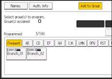 Operation panel screen illustration