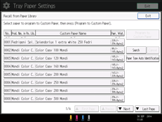 Operation panel screen illustration