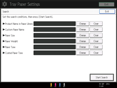 Operation panel screen illustration