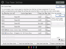Operation panel screen illustration