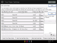 Operation panel screen illustration