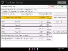 Operation panel screen illustration 