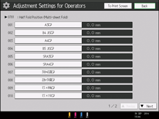 Operation panel screen illustration