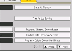 Operation panel screen illustration