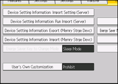Operation panel screen illustration