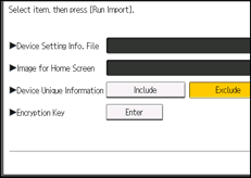 Operation panel screen illustration
