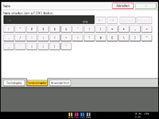 Abbildung Bedienfeld-Display