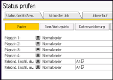 Abbildung Bedienfeld-Display