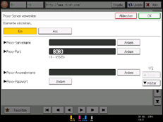 Abbildung Bedienfeld-Display