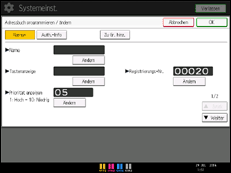 Abbildung Bedienfeld-Display