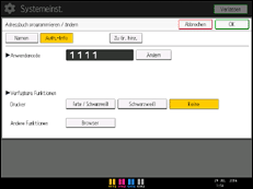 Abbildung Bedienfeld-Display