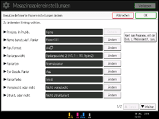Abbildung Bedienfeld-Display