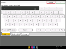 Ilustración de la pantalla panel de mandos