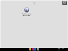 Ilustración de la pantalla panel de mandos