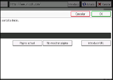 Ilustración de la pantalla panel de mandos