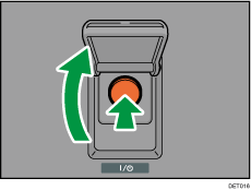 Ilustración del interruptor de alimentación principal