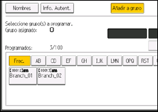 Ilustración de la pantalla panel de mandos