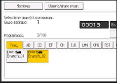 Ilustración de la pantalla panel de mandos