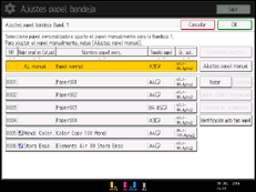 Ilustración de la pantalla panel de mandos 