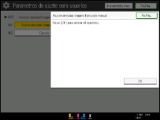 Ilustración de la pantalla panel de mandos