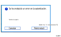 Ilustración con llamadas numeradas de la pantalla del panel de operaciones
