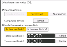 Ilustración de la pantalla panel de mandos