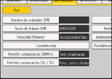 Ilustración de la pantalla panel de mandos